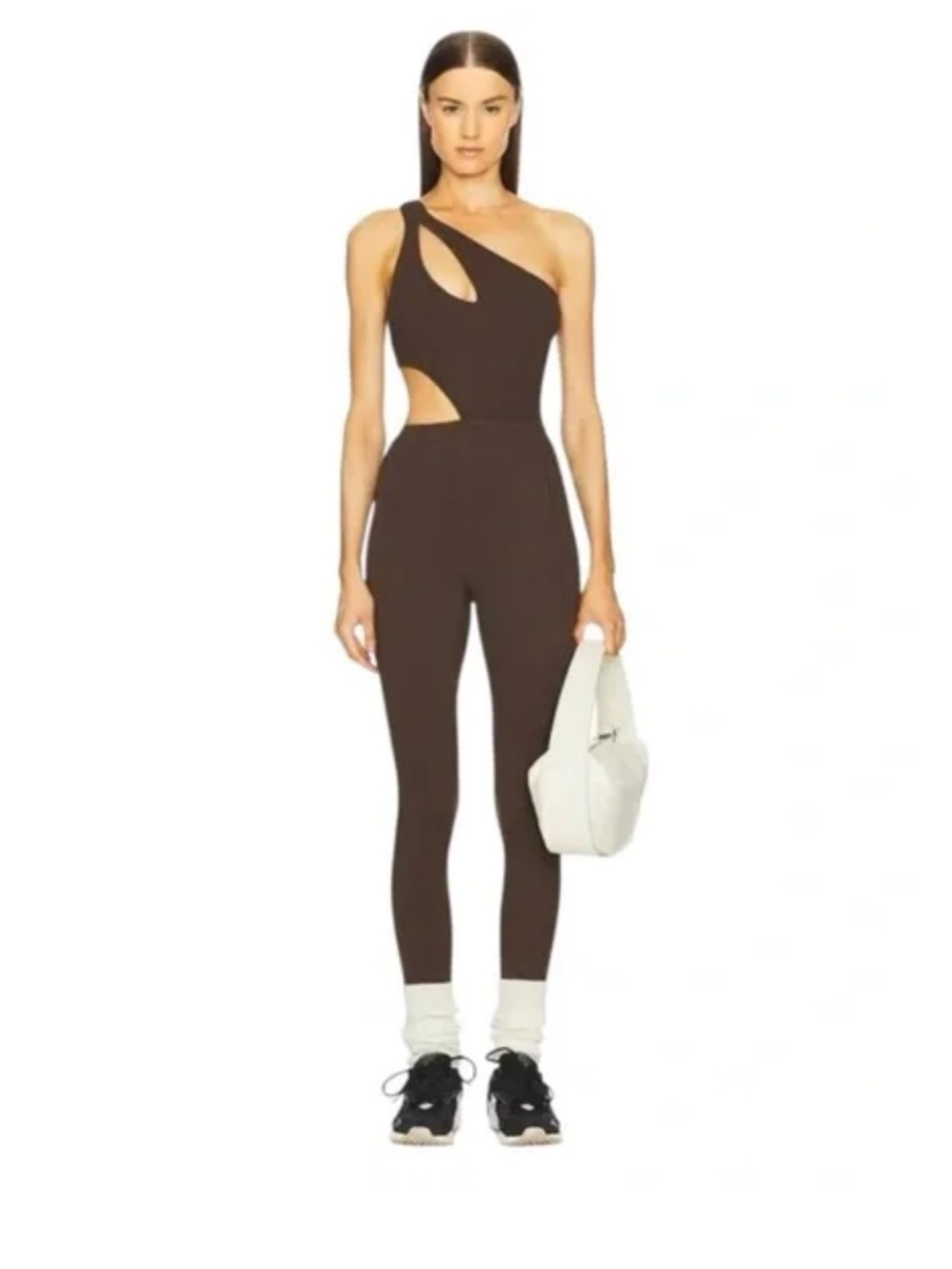 NWT GiGi C Rory Jumpsuit in Chocolate Sz XS